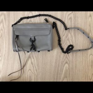 Rebecca minkoff gunmetal grey crossbody